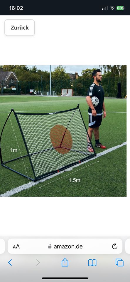 Quckplay Spot Rebounder 1,5 x 1 M Spot Ziel Fußball Rebounder in Sindelfingen