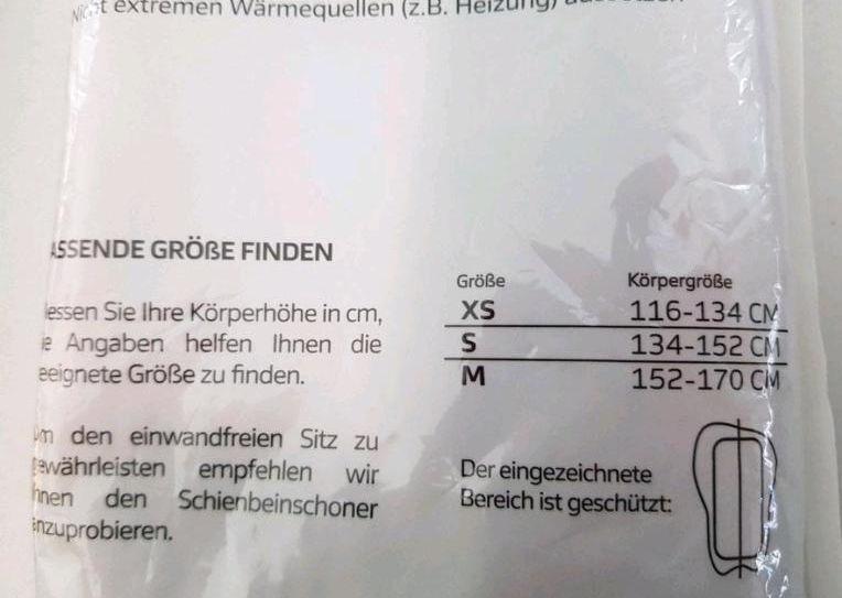 Neu! Schienbeinschoner/ Schienbeinschutz Gr.M in Lingenfeld