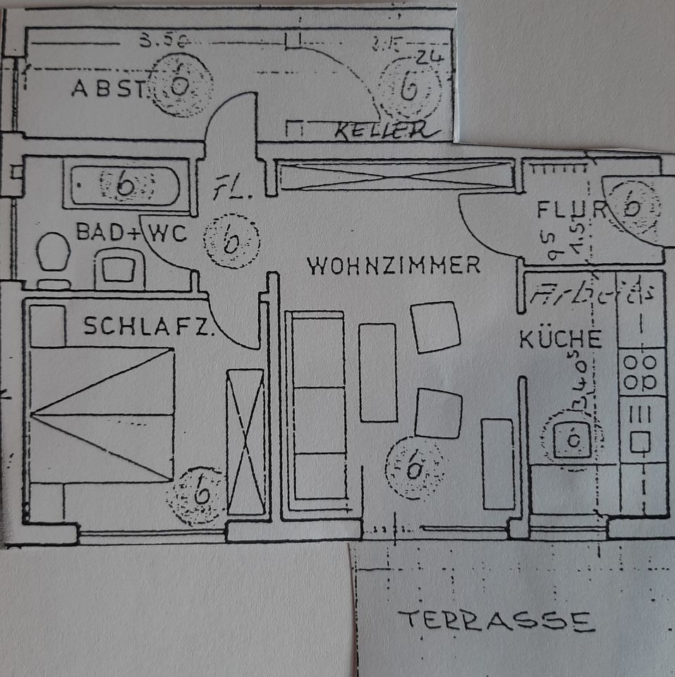 Schöne 2-Zimmer-Wohnung mit Terrasse in Hünstetten-Beuerbach in Hünstetten