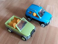 Zwei Playmobil -Autos grün und blau Bayern - Fürstenfeldbruck Vorschau