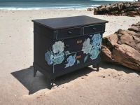 Kommode Pam Blumen Schwarz Blau Modern Shabby Schleswig-Holstein - Harrislee Vorschau