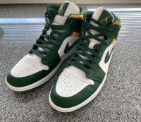 Air Jordan 1 Mid Sonics Nike  Gr. 48,5 US14 dunkelgrün gelb weiß Schleswig-Holstein - Großhansdorf Vorschau