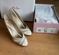 Brautschuhe Pumps Ivory Glitzer Gr. 38 rainbow club Mila Hessen - Bad Nauheim Vorschau