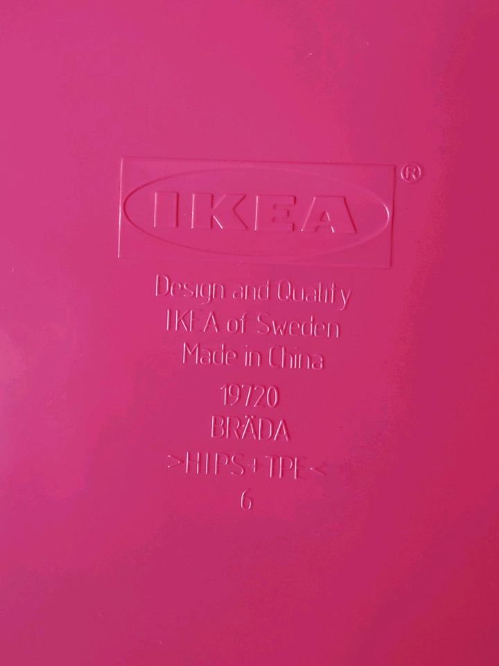 BRÄDA Ikea Laptophalter, Plastik, Pink, 42 x 31 x 10 cm in Höxter