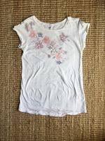 H&M Umstandsshirt in XS weiß Blumen Sachsen-Anhalt - Halle Vorschau
