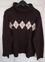 Y2K Pullover Strickpullover braun 44/46-48 3XL Rauten Argyle Karo Leipzig - Dölitz-Dösen Vorschau