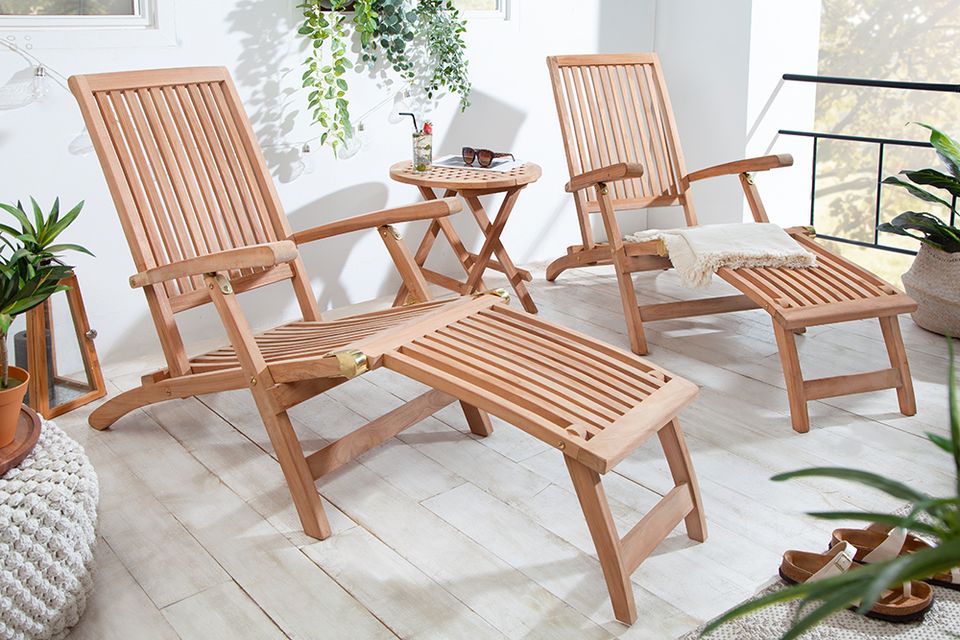 ⚡!Aktionspreis!⚡ Verstellbare Gartenliege EMPIRE TEAK 170cm Teakholz Deckchair Gartenstuhl Gartenmöbel Riess-Ambiente in Hamburg