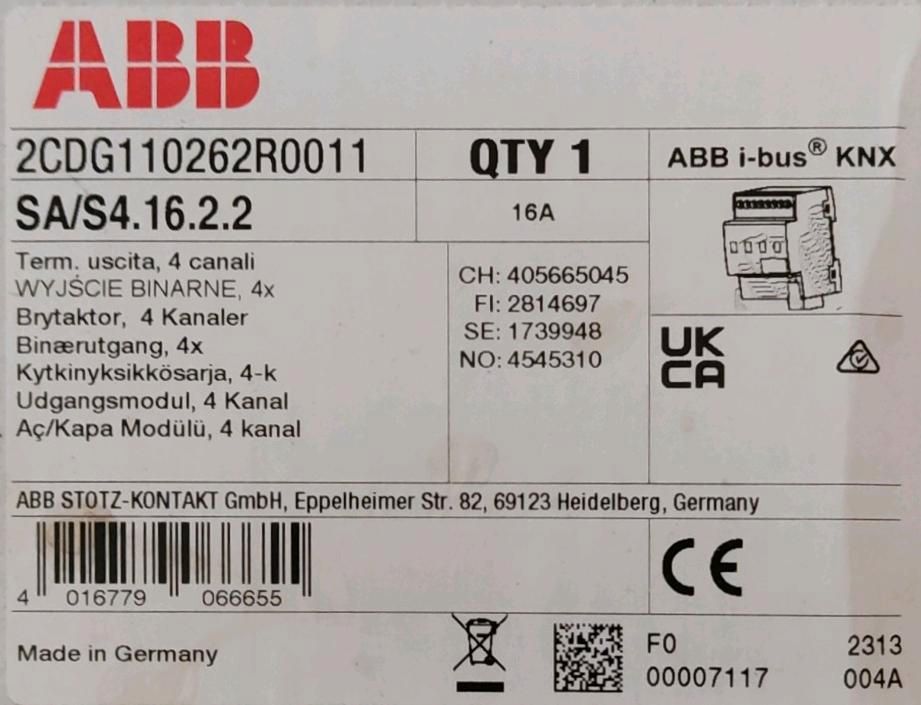 ABB QTY 1 KNX 4/8 Kanäle in Mainz