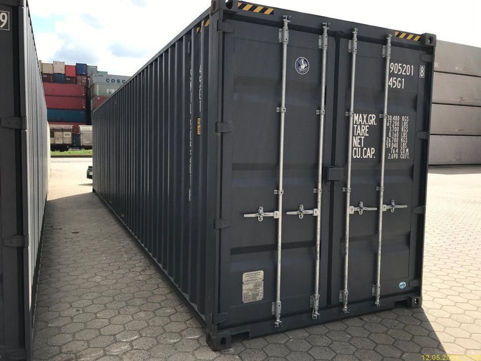 40 Fuß High Cube grau WIE NEU Seecontainer Container in Hamburg