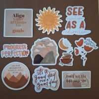 10x Sticker Aufkleber Boho Quotes Journaling Set 1 Rheinland-Pfalz - Flörsheim-Dalsheim Vorschau