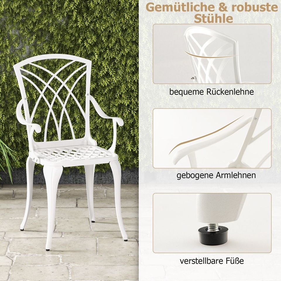 Gartenmöbel Set Balkonmöbel Gartengarnitur Tisch 4 Stühle Möbel in