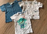 3er Set T-Shirts 86 blau Strand Äffchen Thüringen - Heilbad Heiligenstadt Vorschau