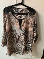 Tolle Liberty Bluse in Gr. L in altrosa/schwarz/beige Hessen - Karben Vorschau