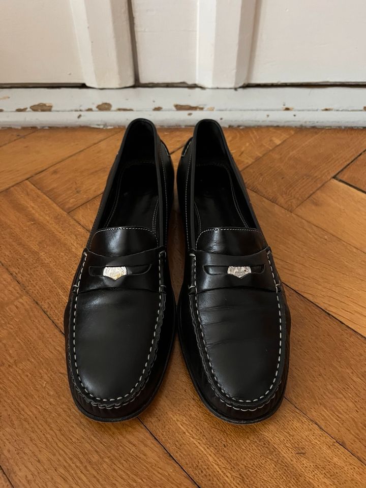 BALLY Penny Loafer College Slipper 38,5 Schwarz Leder Top in Berlin