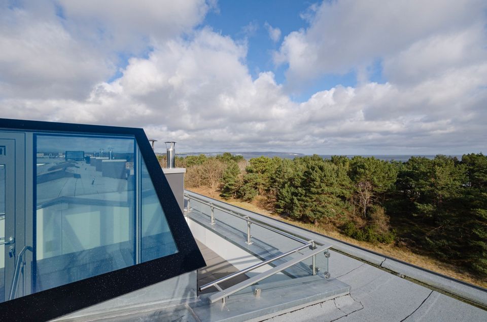 Dachterrasse mit Meerblick: Ihr exklusiver Aufenthalt auf Rügen in Ostseebad Binz