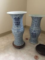 Chinesische Vase Chenghua Qing Dynastie Blaumalerei Rankendekor Nordrhein-Westfalen - Neunkirchen-Seelscheid Vorschau