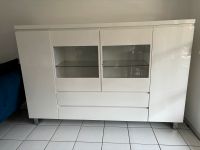 Reserviert Wohnzimmer Hochglanz Schrank weiß Glasvitrine Nordrhein-Westfalen - Mönchengladbach Vorschau