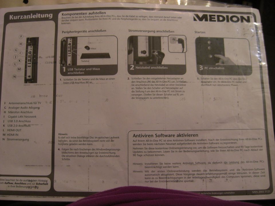 MEDION PC  ALL-IN-ONE-PC MD8806 in Stelle