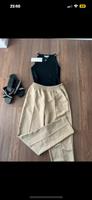 Elegante Chinohose Stoff Anzugshose NA-KD Bundfalten Beige Edel S Berlin - Tempelhof Vorschau