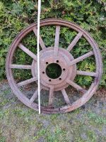 Wagenrad Traktor Felge Rost Metall shabby Vintage Garten Deko Thüringen - Lucka Vorschau