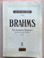 Brahms Ein deutsches Requiem, Klavierauszug Nordrhein-Westfalen - Lüdinghausen Vorschau