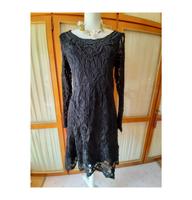 Gr. 38/M CREAM Spitzenkleid schwarz - langärmelig Bayern - Bruckmühl Vorschau