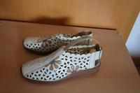 RIEKER Damen Schuhe Sandalen Comfortschuhe Gr.39 elfenbein Leder Nordrhein-Westfalen - Frechen Vorschau