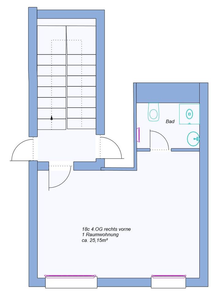 1 Zimmer Wohnung in Apolda sofort zu vermieten in Apolda