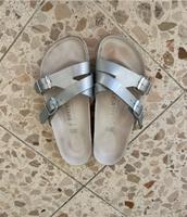Birkenstock • Silber Riemen • Größe 37 Nordrhein-Westfalen - Leverkusen Vorschau