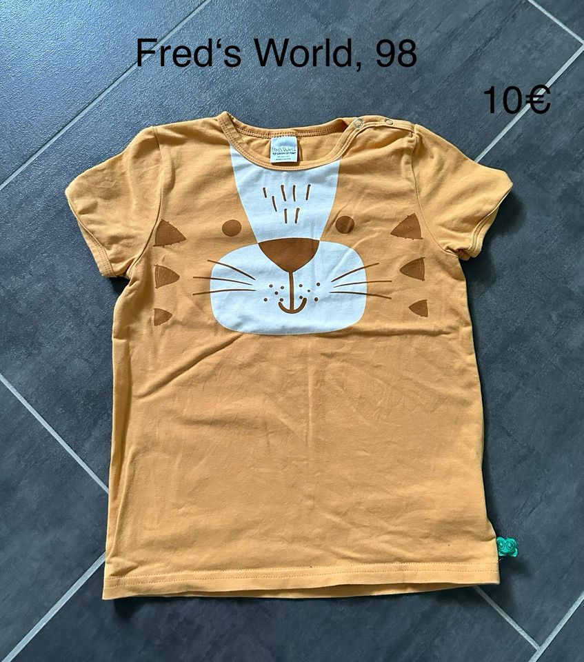 Fred‘s World T-Shirt 98 orange Tiger in Tangstedt 