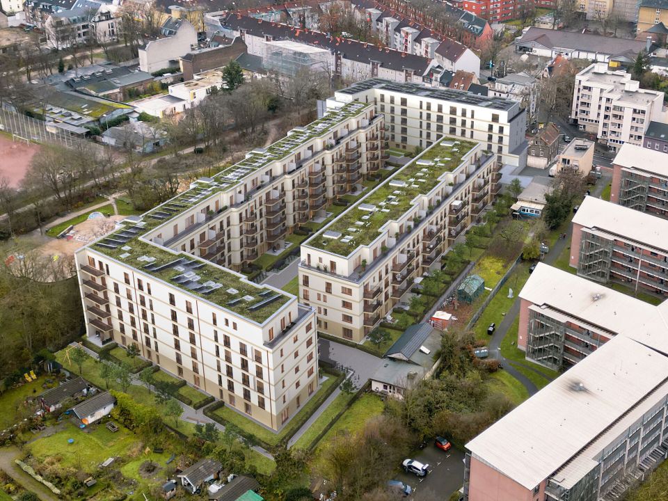 Stilvoll Wohnen in Köln-Ehrenfeld: Hochwertige 3-Zimmer-Neubauwohnung mit Balkon und Dachterrasse! in Köln