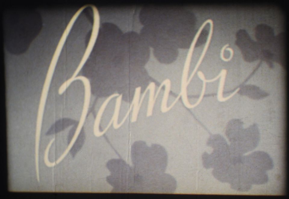 *** Bambi *** auf Super 8 Film, Farb/Deutsch/Engl. Derann in Schopp