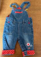 Latzhose Rockabilly Mädchen Jeans Blumen 62/68 Hessen - Dietzenbach Vorschau