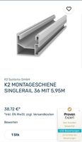 Schienen Aluschiene  Montageschiene für PV Module Solar 10-12m Nordrhein-Westfalen - Ennigerloh Vorschau