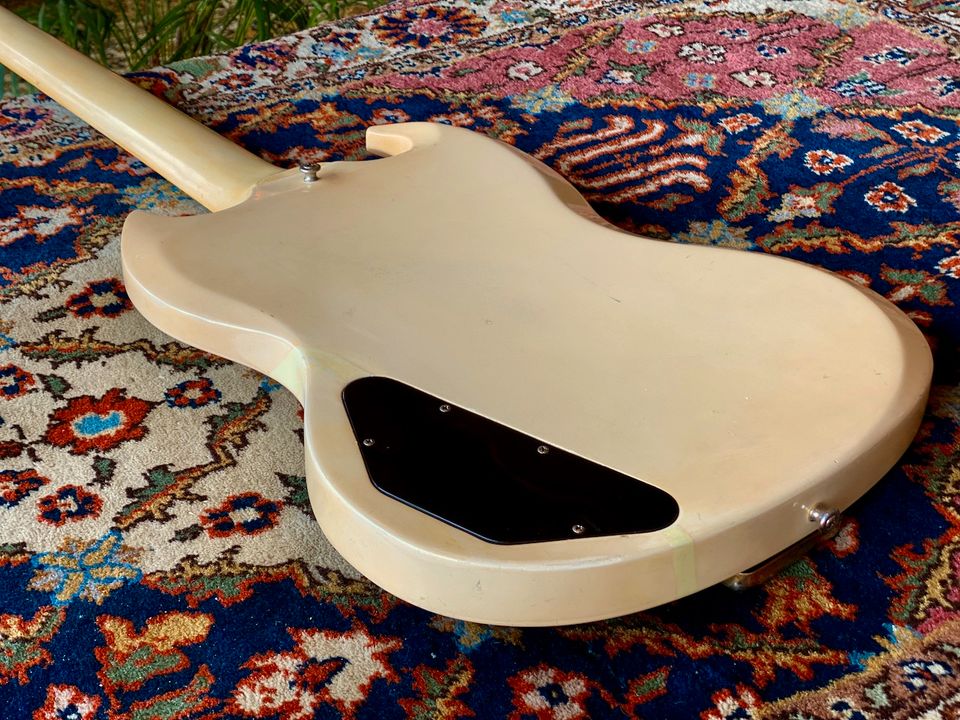 1962 Gibson Les Paul Custom SG Polaris White Sideways Vibrola in Bocholt
