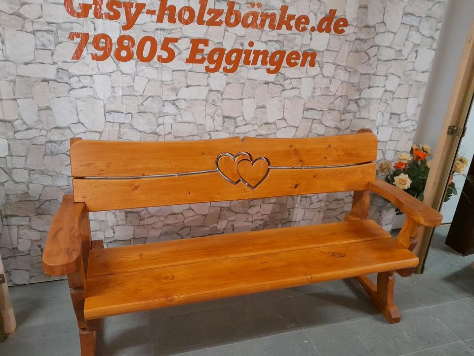 Holzbank Hochzeitsbank Gartenbank Nr.93 in Eggingen