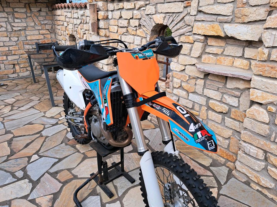 Ktm SXF 450 mit zweiten Rädrrsatz in Schleiz