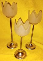 Kerzenständer / Kerzenhalter Tulpen, Vintage, 3er Set Nordrhein-Westfalen - Siegburg Vorschau