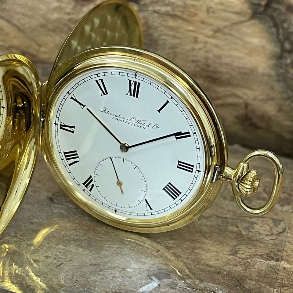 IWC Taschenuhr - 750 Gelbgold - Ref. 123 in München