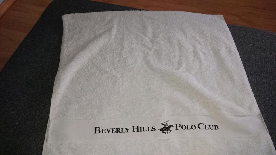 Beverly Hills Polo Club Badetuch flauschig Logo Neu! in Roßwein