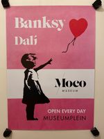 Orig Banksy Ausstellungs Plakat Moco Amsterdam Girl red balloon 2 Innenstadt - Köln Altstadt Vorschau