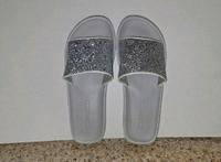Esprit Pantolette in silber mit Glitzer, Gr. 39 Niedersachsen - Jembke Vorschau