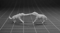 1:87 Miniatur Modell Figuren "Hyänen streitend" 3D Druck Hyäne Bayern - Weisendorf Vorschau
