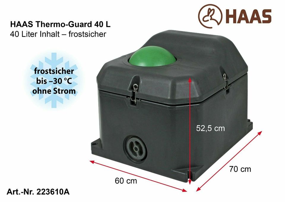 HAAS Thermo-Guard 40 L – frostsichere Balltränke ohne Strom in Nümbrecht