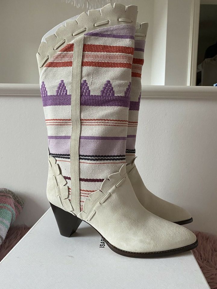 Isabel Marant Leesta Sommer Stiefel Neu Ecru Gr.40 in Hamburg