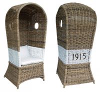 Strandkorb Strandstuhl Gartenkorb aus Rattan Korb 170x77x75cm Niedersachsen - Wiefelstede Vorschau