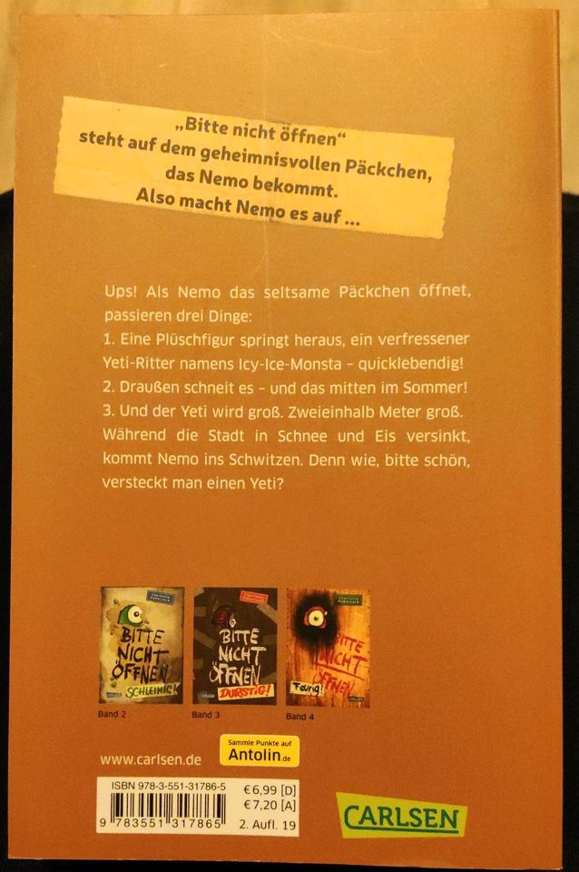 Kinderbuch: "Bitte nicht öffnen" von Charlotte Habersack in Kronach