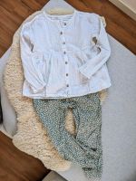 Sommer Set weiße Musselin Bluse + Stoffhose 110/116 Bayern - Langensendelbach Vorschau