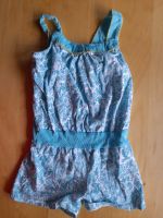 Jumpsuit kurz Sommer türkis weiß Blumen 98/104 Niedersachsen - Braunschweig Vorschau