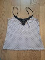 Sommer- Top (hellbeige/schwarz); H&M Gr. S (36) Hessen - Ebsdorfergrund Vorschau